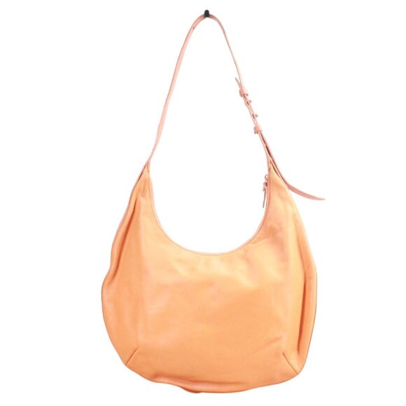 Kate Spade Orange Leather Crescent Shaped Shoulder Bag - Picture 1 of 13